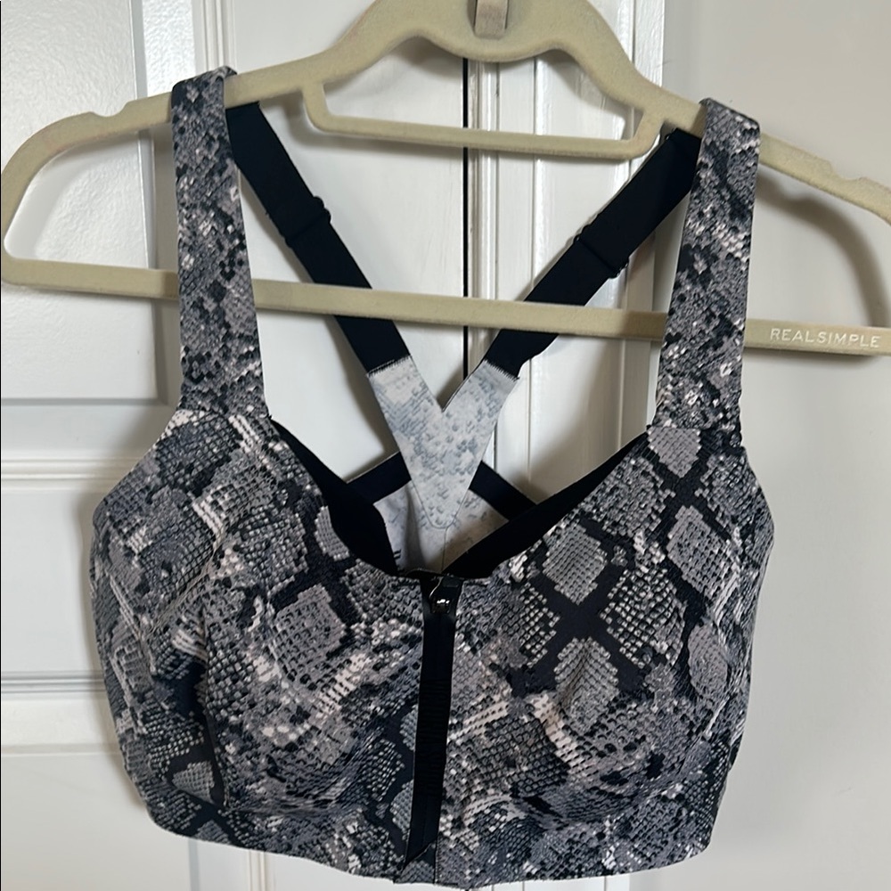 Victoria's Secret Black and Gray Snake Print Bra
